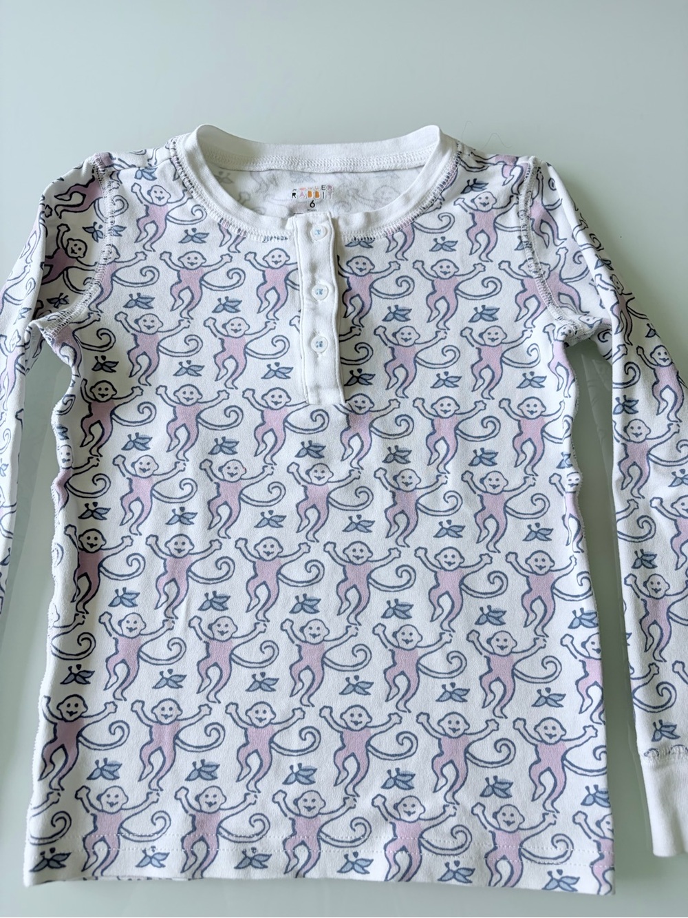 Roller Rabbit Kids Monkey Pajama Set Sz6 - Picture 6 of 13